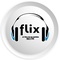 logotipo flix 98 7 logotipo
