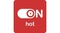 on radio on hot logo