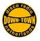disco radio down town logo